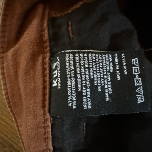 Kut From The Kloth Burnt Orange Jeggings - Picture 3 of 3